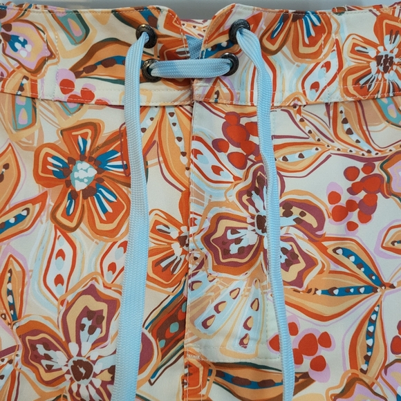 Ripskirt Hawaii Skirt Medium 8 - 10 Pinwheel Floral (coral) Sport Style NWT - Picture 10 of 12